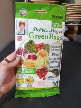 Debbie Meyer GreenBags - Green and White Produce Storage (10 Bags)